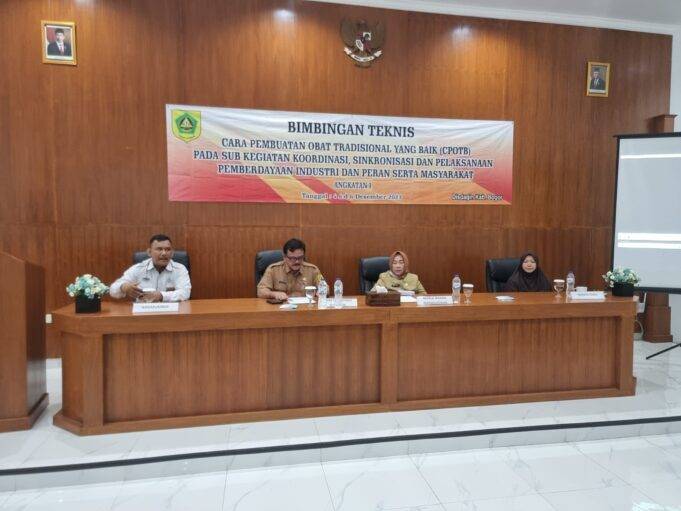 KEGIATAN BIMTEK CARA PEMBUATAN OBAT TRADISIONAL YANG BAIK (CPOTB) {ANGKATAN I} TAHUN 2023 bimtek