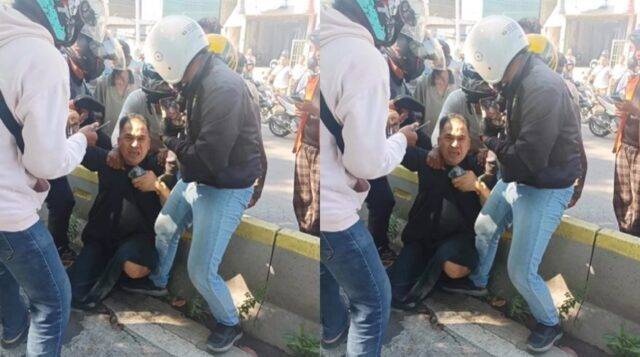 Saipul Jamil ditangkap polisi di jalur TransJakarta (Instagram @warungjurnalis)