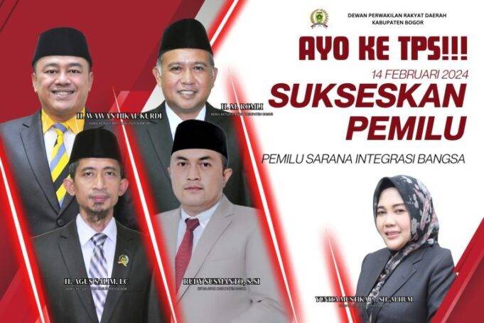 Ketua DPRD Rudy Susmanto Ajak Masyarakat Kab Bogor Gunakan Hak Pilih di Pemilu 2024