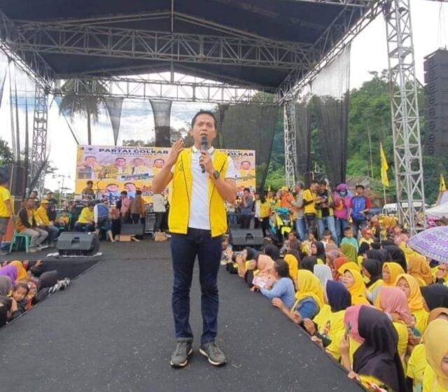 Aan Triana Almuharam saat Partai Golkar menggelar kampanye Pemilu 2024 (dokumen istimewa)