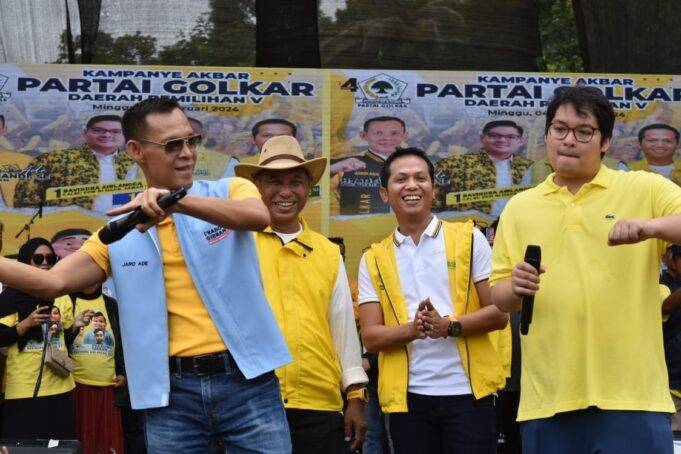 Bogor Menguning, Kampanye Akbar Pileg dan Pilpres Diserbu Ribuan
