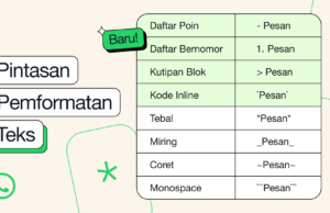 WhatsApp Menambahkan Empat Opsi Pemformatan Teks Baru