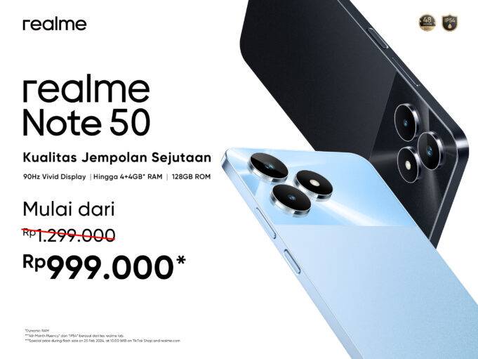 realme Note 50 Terjual Lebih dari 20 Ribu Unit Selama Periode Flash Sale