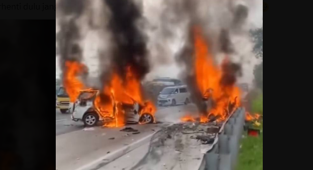 Kakak-Adik Asal Kabupaten Bogor Jadi Korban Kecelakaan Maut GranMax Terbakar di Tol Cikampek KM 58