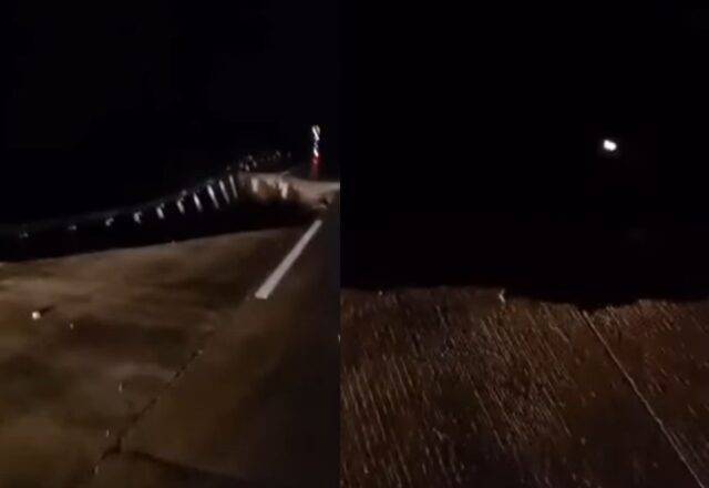 Tol Bocimi longsor (tangkapan layar video Instagram)