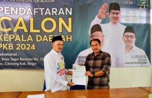 Sulhajji Jompa Telah Kembalikan Formulir Pendaftaran Bakal Calon Bupati Bogor Sulhajji Jompa mengembalikan berkas formulir pendaftaran Bakal Calon Bupati Bogor kepada Tim Penjaringan DPC Partai Kebangkitan Bangsa (PKB) Kabupaten Bogor, pada Rabu (22/5/24).