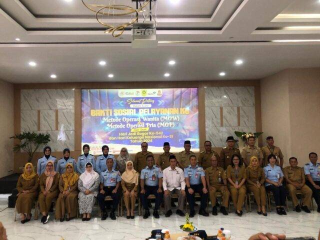 Dinas Pemberdayaan Perempuan, Perlindungan Anak, Pengendalian Penduduk & Keluarga Berencana (DP3AP2KB) bekerjasama dengan RSAU dr. M. Hassan Toto, Lanud Atang Sendjaja berhasil melaksanakan layanan KB gratis program sejuta akseptor, Senin 10 Juni 2024. (dokumen istimewa) Dinas Pemberdayaan Perempuan, Perlindungan Anak, Pengendalian Penduduk & Keluarga Berencana (DP3AP2KB) bekerjasama dengan RSAU dr. M. Hassan Toto, Lanud Atang Sendjaja berhasil melaksanakan layanan KB gratis program sejuta akseptor, Senin 10 Juni 2024. (dokumen istimewa)