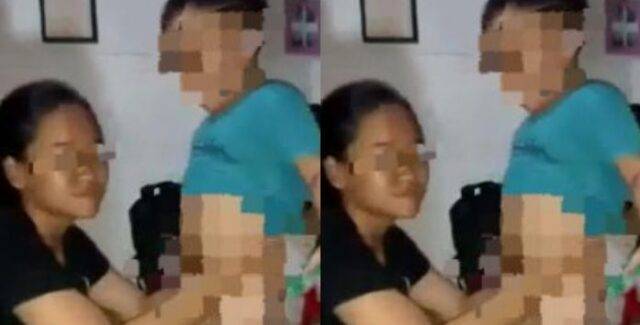 Tangkapan layar dari video di media sosial seorang ibu diduga cabuli putranya sendiri (