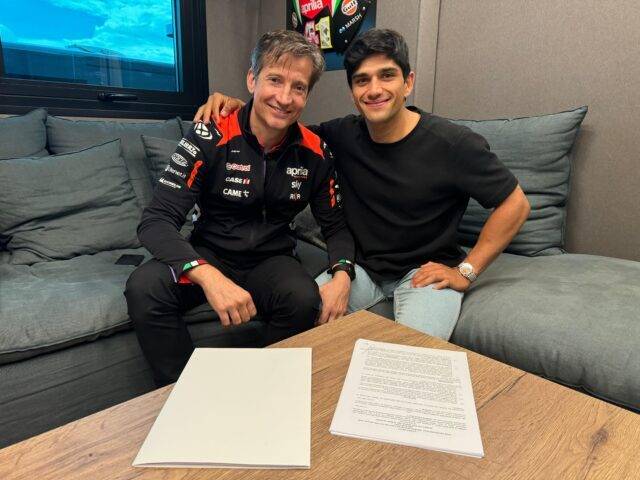 Jorge Martin (kanan) bersama CEO Aprilia Racing Massimo Rivola (Piaggio Indonesia) Jorge Martin (kanan) bersama CEO Aprilia Racing Massimo Rivola (Piaggio Indonesia)
