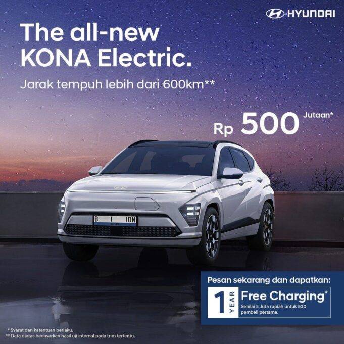 Hyundai Resmi Buka Pre-booking All-New KONA Electric, Harga Mulai 500 Jutaan All New Kona Electric