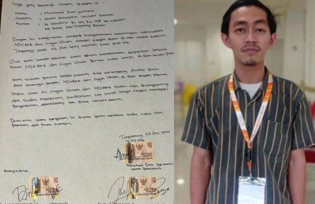 Muhammad Dian Permana Angga, panitia yang diduga membawa kabur uang konser Lentera Festival. (Twitter)