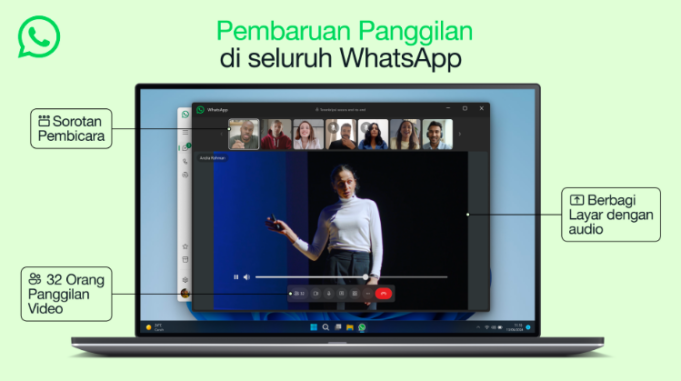 Pembaruan Panggilan di Seluruh WhatsApp WhatsApp melakukan pembaruan.