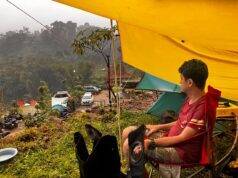 Jalur Pendakian Gunung Salak Via Pos Ajisaka Tamansari Bogor Resmi Dibuka Perkemahan Lembah Batu, Pamijahan, Gunung Salak. (Tomy T.)