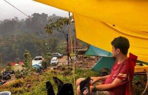 Jalur Pendakian Gunung Salak Via Pos Ajisaka Tamansari Bogor Resmi Dibuka Perkemahan Lembah Batu, Pamijahan, Gunung Salak. (Tomy T.)