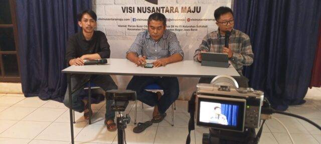 Lembaga Study Visi Nusantara (LS-Vinus) rilis hasil survei calon Bupati Bogor. (Narasi Time)