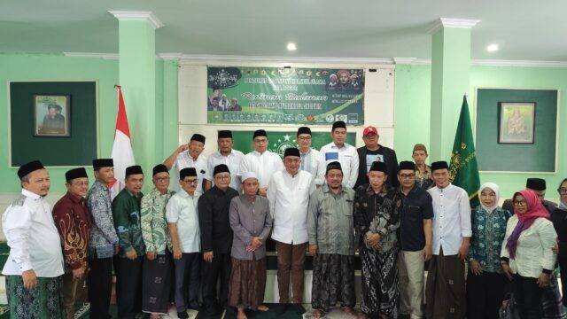 Rudy Susmanto menyambangi markas Pengurus Cabang Nahdlatul Ulama (PCNU) Kabupaten Bogor, di Jalan Bina Citra, Cipayung No.5, Kelurahan Tengah, Kecamatan Cibinong, pada Kamis (08/8/2024). (dokumen istimewa)