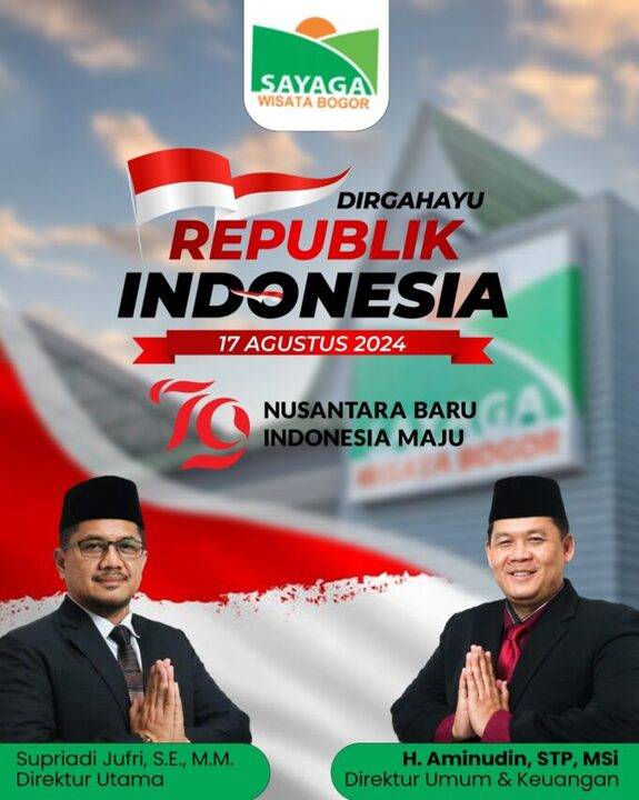 PT SAYAGA WISATA KABUPATEN BOGOR MENGUCAPKAN HUT KEMERDEKAAN RI KE-79