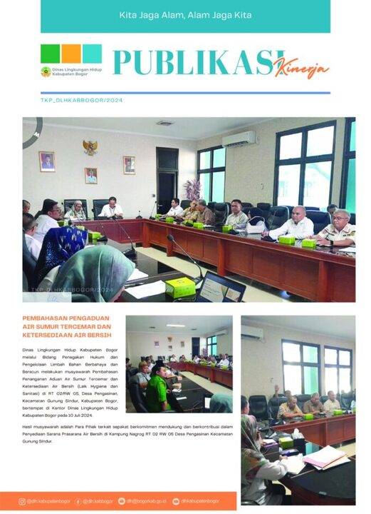 PUBLIKASI KINERJA DINAS LINGKUNGAN HIDUP KABUPATEN BOGOR