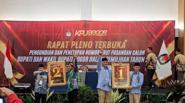 Dapat Nomor Urut Satu, Pasangan Rudy Susmanto – Jaro Ade Jadikan Motivasi untuk Berbuat yang Terbaik Bagi Masyarakat