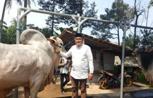 Beri Dukung Nyata Sektor Peternakan, Calon Bupati Bogor Rudy Susmanto Kunjungi KAAS Farm