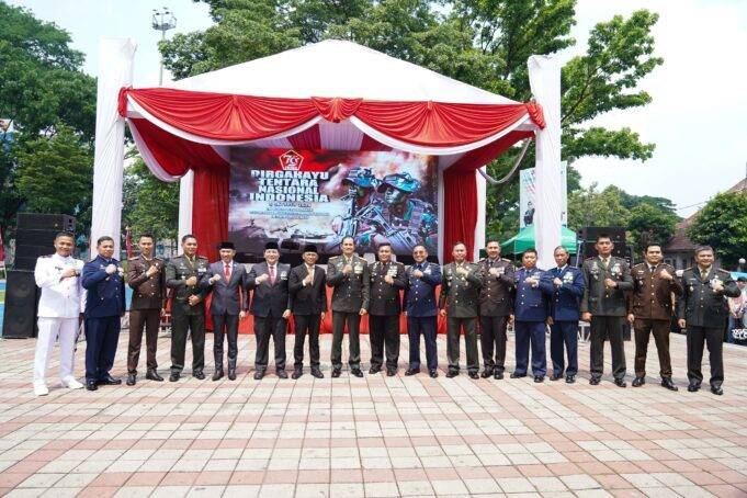 Perayaan HUT ke-79 TNI di Kota Bogor, Rusli Prihatevy Sampaikan Ucapan Selamat dan Harapkan Sinergitas Antar Lembaga