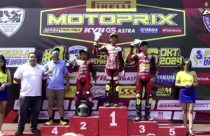 Hebat, Ziven Rozal Pembalap Muda Asal Kabupaten Bogor Raih Podium Pertama di Motoprix