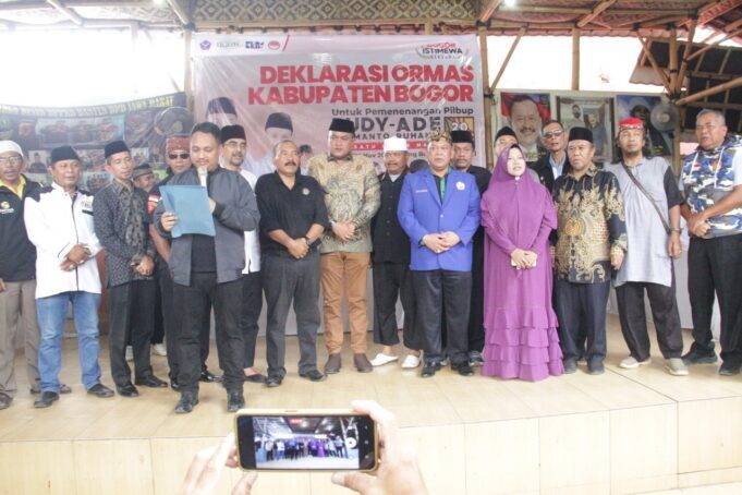 Puluhan Ormas Nyatakan Dukungan Kepada Paslon Rudy Susmanto-Jaro Ade