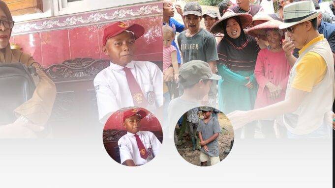 Berkat Perjuangan Calon Wakil Bupati Bogor Jaro Ade, Muhammad Arya Bocah Pemulung di TPA Galuga Kini Bersekolah