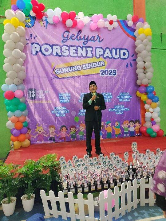 Hadir di Gebyar Pekan PORSENI PAUD se- Kecamatan Gunung Sindu, Dewan PKB Fuad Al Ansori Sosialisasikan Perda Pendidikan Anak Usia Dini