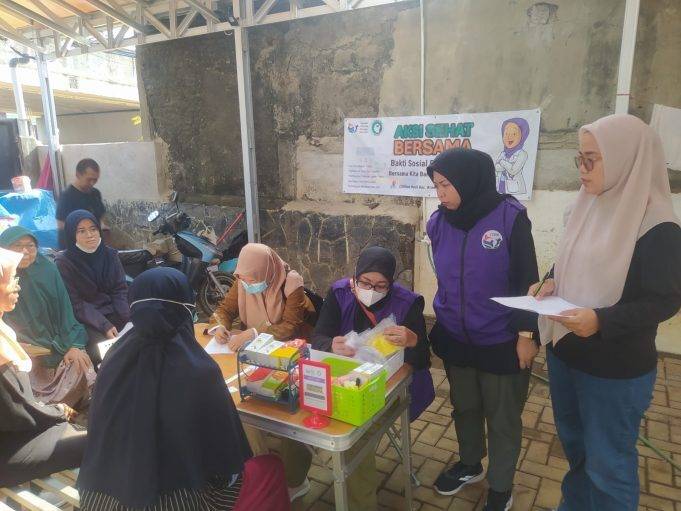 Komunitas Afiat YDBM Gelar Baksos untuķ Korban Banjir di Cililitan