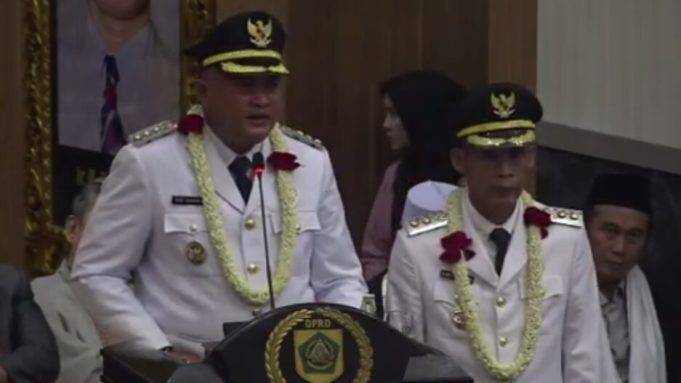 Presiden Prabowo Resmi Lantik Rudy Susmanto dan Ade Ruhandi Jadi Bupati dan Wakil Bupati Bogor