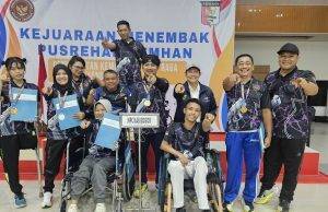 Kembali Berikan Kebahagiaan NPCI Kabupaten Bogor Juara Umum Menembak Disabilitas Pusrehab Kemhan 2025