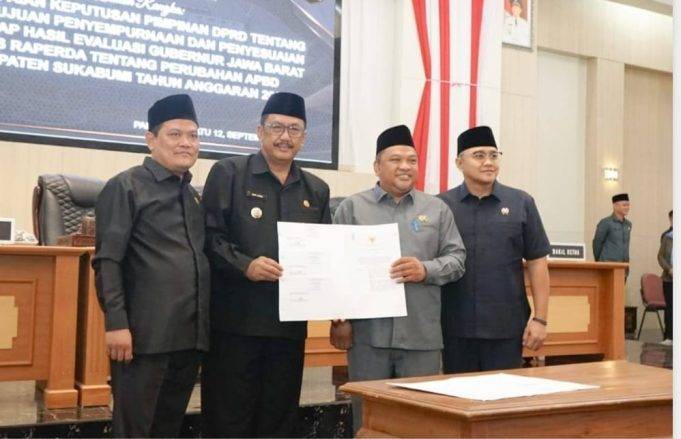 Usai Evaluasi Gubernur Jabar, Paripurna DPRD Sukabumi Tetapkan Perubahan APBD 2025