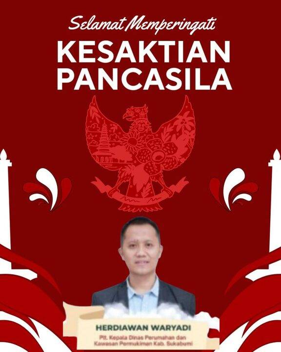 Dinas PERKIM Kabupaten Sukabumi: Selamat Hari Kesaktian Pancasila 1 Oktober 2025