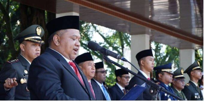 Ketua DPRD Kabupaten Sukabumi Budi Azhar Mutawali Hadiri Hari Kesaktian Pancasila 2025 di Pelabuhanratu