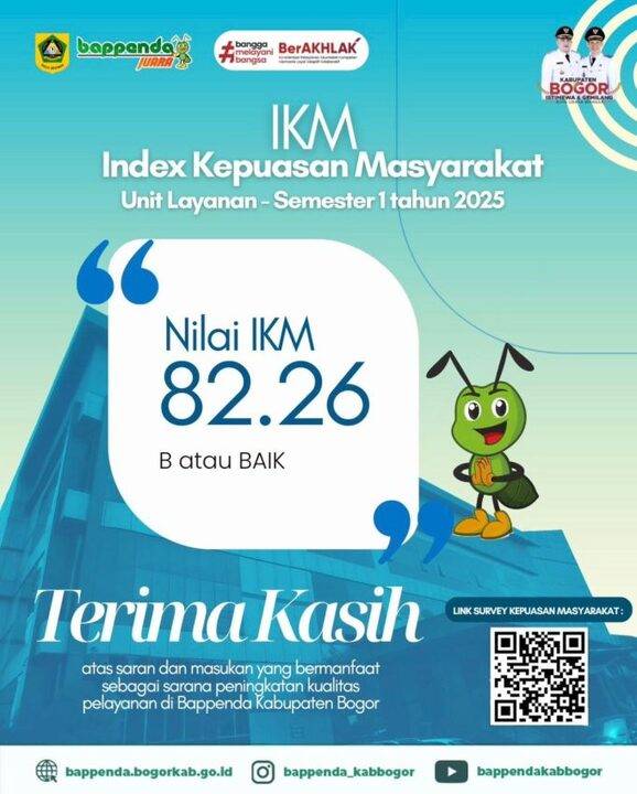 PUBLIKASI KINERJA BAPPENDA KABUPATEN BOGOR TAHUN 2025
