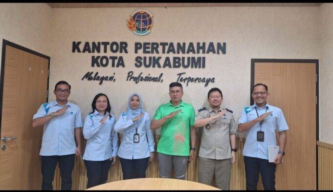 Perkuat Koloborasi, PLN UP3 Sukabumi Jalin Sinergi Strategis Bersama BPN Kota Sukabumi