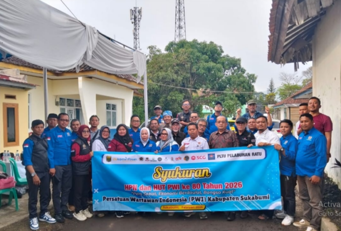 Mengusung Tema “Pers Sehat, Ekonomi Berdaulat, Bangsa Kuat” PWI Kabupaten Sukabumi Gelar Syukuran HPN 2026 dan HUT PWI ke-80