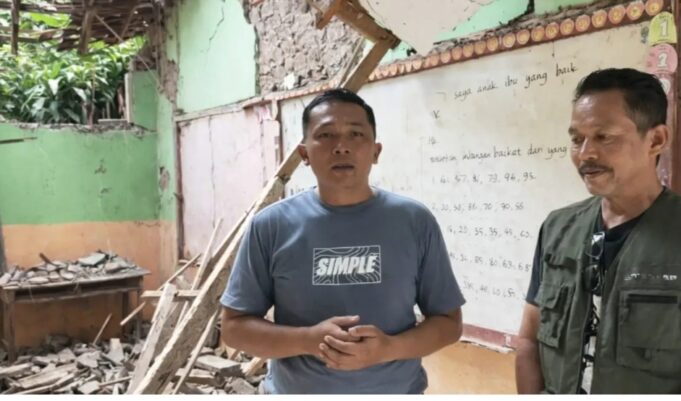 Disdik Sukabumi Pastikan akan Bangun Ulang Dua Kelas SDN Ciganas yang Roboh