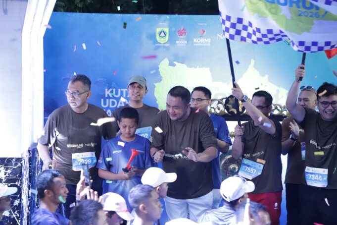 Bupati Bogor Rudy Susmanto Secara Resmi Malakukan Flag Off Kegiatan Bogorun 2026