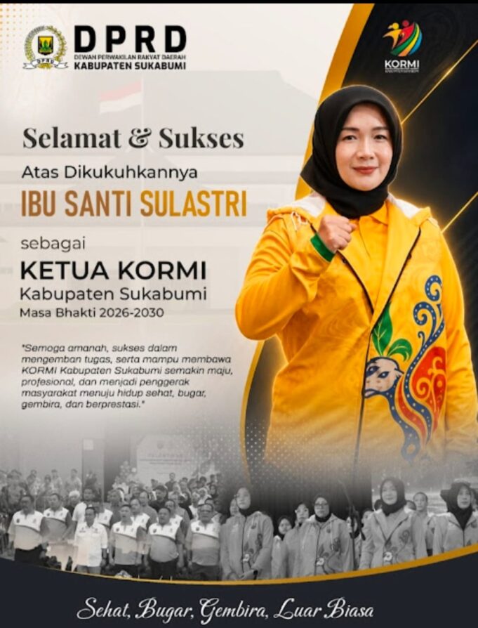 Harapkan Olahraga Rekreasi Semakin Berkembang, DPRD Kabupaten Sukabumi Dukung Kepengurusan Baru KORMI