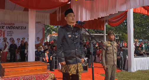 Ribuan Warga Antusias Ikuti Upacara HUT RI Ke-81 Tingkat Kecamatan Tajurhalang di Lapangan Inkopad