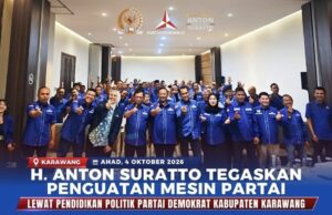 Panaskan Mesin Struktur, Partai Demokrat Jawa Barat Kembali Gelar Pendidikan Politik, Kali Ini Giliran Para Kader Dari Kabupaten Karawang